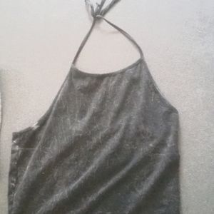 Black halter top